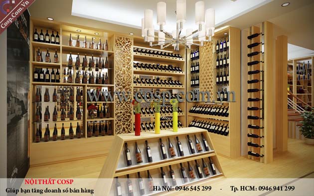 thiết kế cửa hàng rượu - Ninh Bình